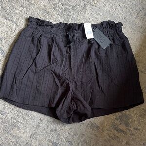 Gibson Black High Waist Summer Women's Shorts